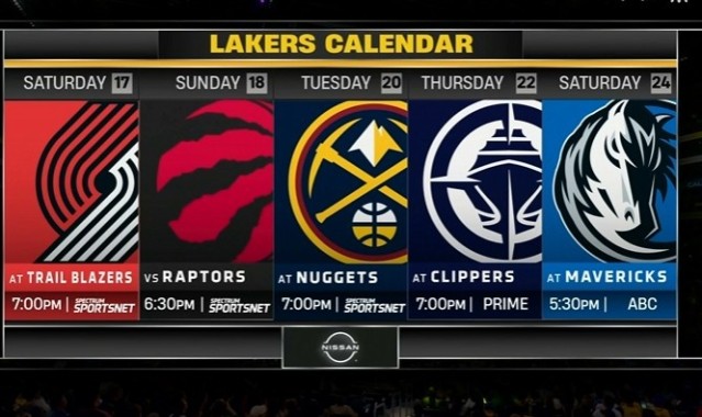 华体会体育APP-过去五场1胜4负！湖人未来五战对手：开拓者、龙、掘金、船、侠